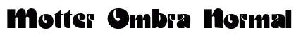 Motter Ombra Normal Font Preview