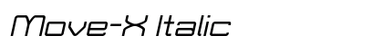 Move-X Italic font free download