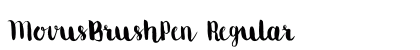 MovusBrushPen Regular Font MovusBrushPen Regular Font Preview