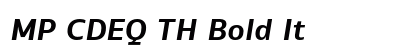 MP CDEQ TH Bold It Preview