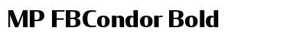 MP FBCondor Bold preview MP FBCondor Bold preview