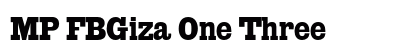 MP FBGiza One Three font free download