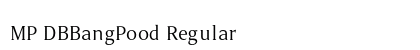 MP DBBangPood Regular font free download