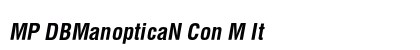 MP DBManopticaN Con M It font free download