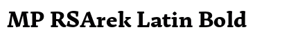 MP RSArek Latin Bold font free download