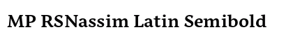 MP RSNassim Latin Semibold Preview