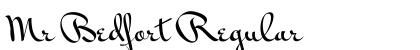 Mr Bedfort Regular Font Preview