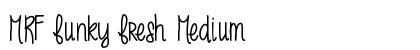 MRF funky fresh Medium Font Preview