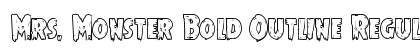 Mrs. Monster Bold Outline Regular Preview