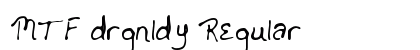 MTF drgnldy Regular font free download
