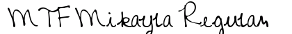 MTF Mikayla Regular font free download