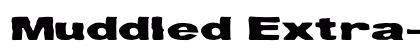 Muddled Extra-expanded Regular font free download