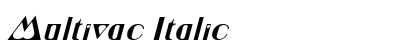 Multivac Italic font free download