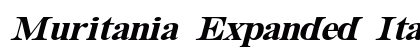 Muritania Expanded Italic Preview