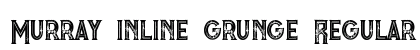 Murray inline grunge Regular Font Preview