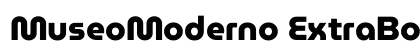 MuseoModerno ExtraBold Regular font free download