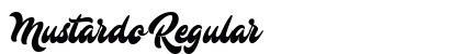 Mustardo Regular Font Preview