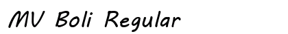 MV Boli Regular font free download