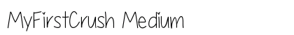 MyFirstCrush Medium font free download