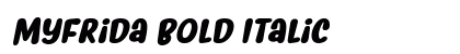 Myfrida Bold Italic Preview