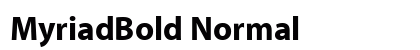 MyriadBold Normal font free download
