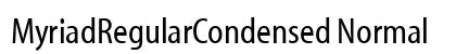 MyriadRegularCondensed Normal font free download