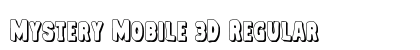 Mystery Mobile 3D Regular Font Preview