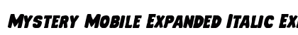 Mystery Mobile Expanded Italic Expanded Italic preview