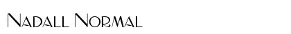 Nadall Normal Font Preview