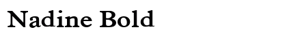 Nadine Bold font free download