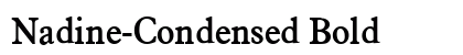 Nadine-Condensed Bold font free download