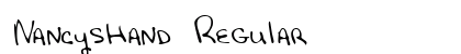NancysHand Regular Font Preview