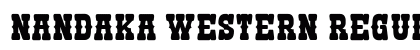 Nandaka Western Regular Font Preview