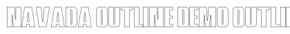 Navada Outline Demo Outline font free download