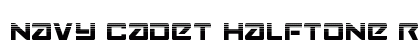 Navy Cadet Halftone Regular Font Preview