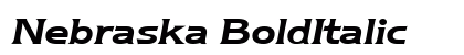 Nebraska BoldItalic Preview