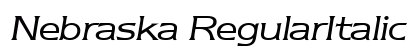 Nebraska RegularItalic font free download