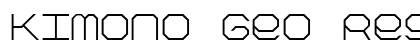 Kimono Geo Regular Font Preview