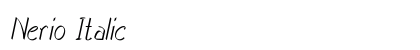 Nerio Italic Preview