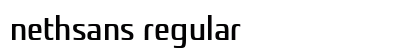nethsans Regular Font Preview
