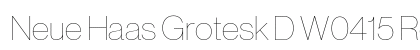 Neue Haas Grotesk D W0415 Regular font free download