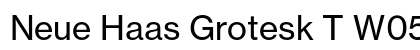 Neue Haas Grotesk T W0555 Regular font free download