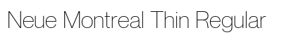 Neue Montreal Thin Regular font free download