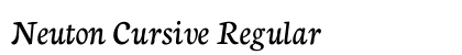 Neuton Cursive Regular preview