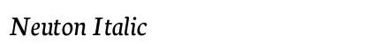 Neuton Italic Preview