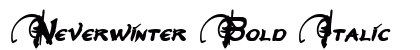 Neverwinter Bold Italic font free download