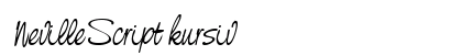 NevilleScript kursiv font free download