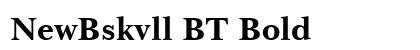 NewBskvll BT Bold font free download
