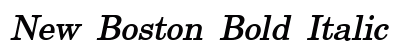 New Boston Bold Italic font free download