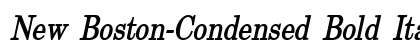 New Boston-Condensed Bold Italic font free download
